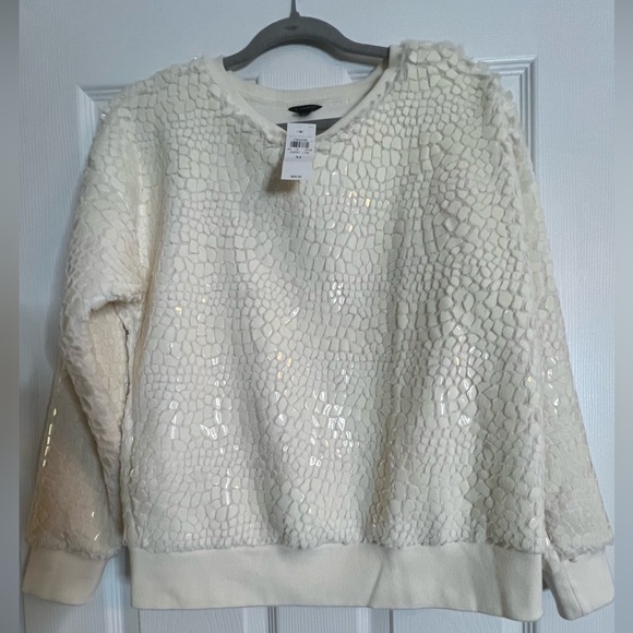 Ann Taylor Cracked Ice Sweatshirt Size M - Picture 4 of 7